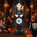 Halloween Inflatable Spooky Gothic Girl Witch Yard Decor - Scary Girl Variant