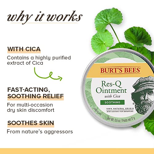 Burt's Bees Res-Q Ointment - 100% Natural Multipurpose Healing with Cica | 15g (Pack of 1)