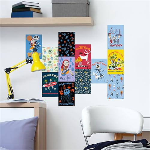 Mini Jack Skellington Posters Bundle - Nightmare Before Christmas Wall Decor for Kids & Fans