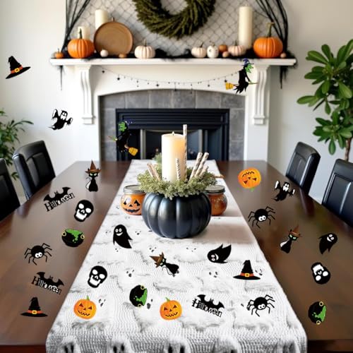 Halloween Confetti 100pcs Table Decorations for Party - Black 4