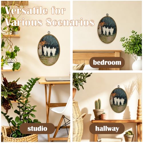 Halloween Laundry Ghost Canvas Wall Art - Oval Shape, 8.6x11.4, Color21