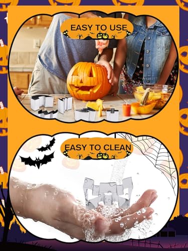 Halloween Pumpkin Carving Kit 27pcs for Adults Kids Safe & Easy