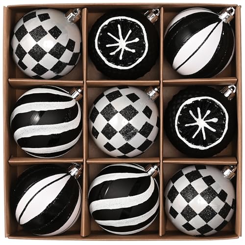 Christmas Ball Ornaments Set - 16 Decorative Holiday Tree Decorations 2.76 Inch