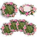Artificial Wildflower Placemat Set - 9.4 Inch Tropical Table Decor