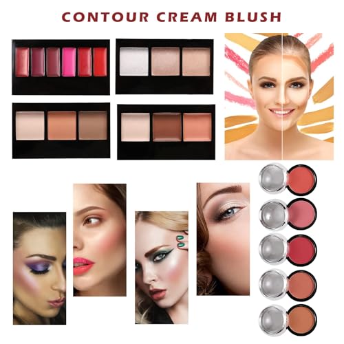 All-in-One Makeup Kit for Teens Silver 106 Pcs Professional Cosmetic Set