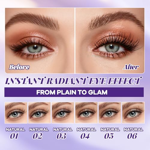 False Eyelash Clusters Kit - Natural Wispy 06 - Individual Lash Extensions