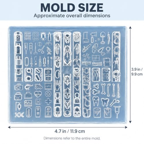 3D Halloween Nail Mold Accessories Set - Gothic Retro Art Manicure Tools