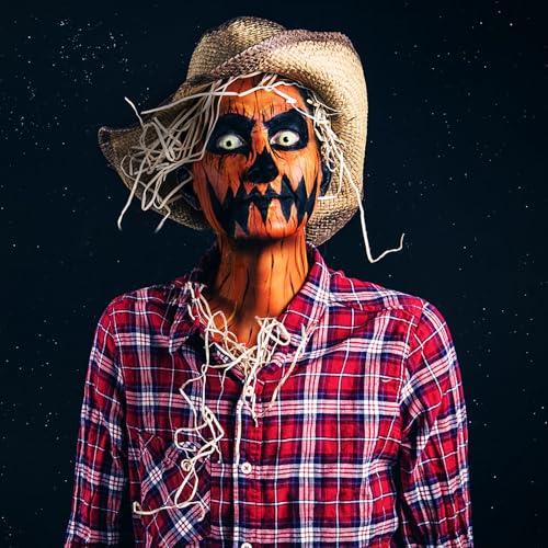 Orange Face Body Paint for Halloween SFX Pumpkin Makeup 2.37Oz Water-Based Washable