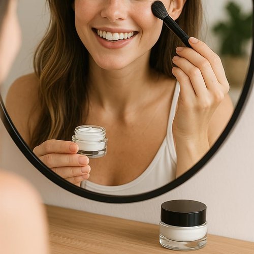 12Packs Glass Jars with Lids Clear Empty Cosmetic Containers Mini Round Makeup Jars with Black Lids and Inner Liners 5g for Storing Lip, Body Scrub. Lotion, Body Butter