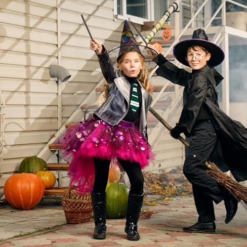 Wizard Party Favors Set - Wizard-48 Includes Wands Glasses Ties Stickers for Birthday & Halloween