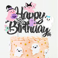 Halloween Ghost Cake Topper Spooky Ghost Theme Birthday Decoration for Haunted House Party