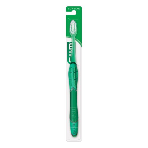 GUM Technique Deep Clean Toothbrush - Compact Soft - Soft Toothbrushes for Adults with Sensitive Gums - Extra Fine Bristles, 1ct (12pk)