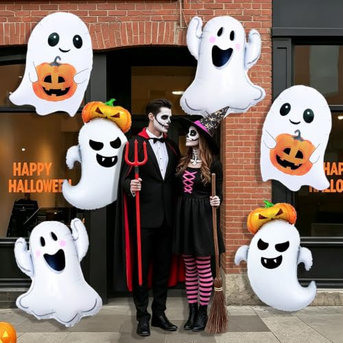 Halloween Foil Balloons Ghost Pumpkin Mylar Decorations Party Supplies