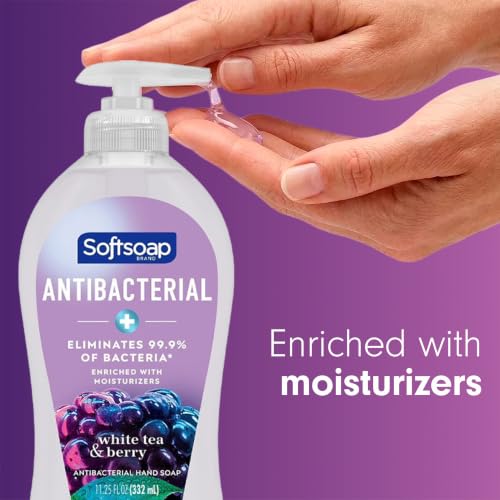 Antibacterial Hand Soap with White Tea & Berry - 6 Pack, 11.25 Fl Oz