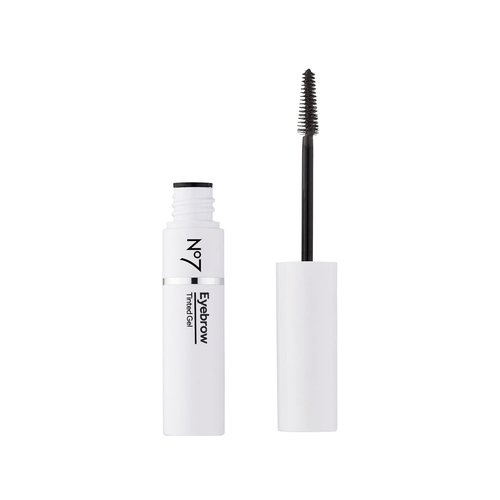 No7 Beautiful Eyebrows Gel - Brown | Fuller, Darker Brows with Pink Pepper Extract - 3.7ml Flexible Formula