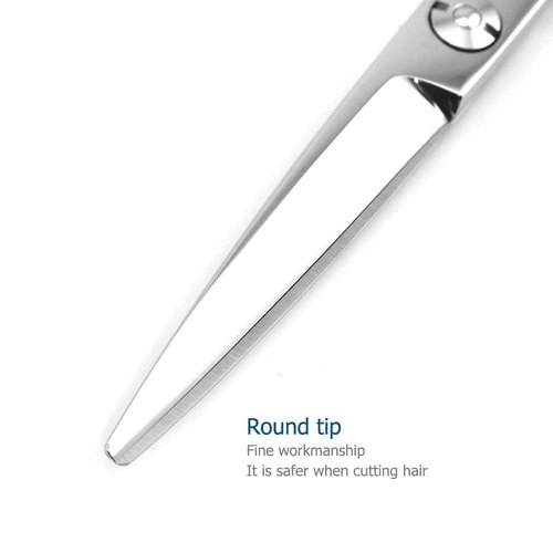 Hair Scissors left hand 5.5 Inch Hair Shears Left Hand Hair Cutting Scissors Lefty Barber Shears Left Handed KINSARO for Hairdresser Barber or Home Use