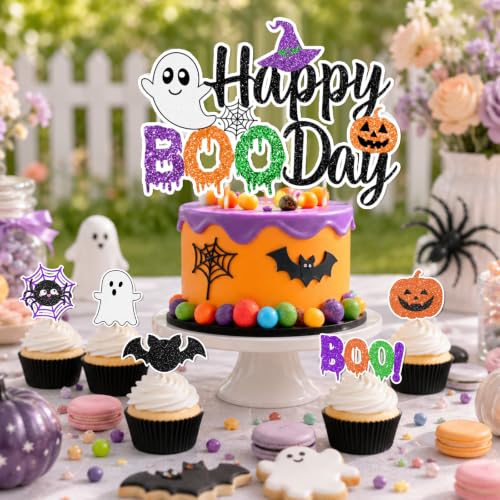 Halloween Birthday Decorations Party Kit with Balloons, Tableware & Garland