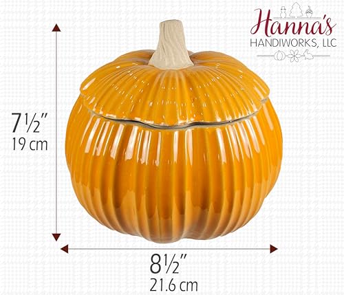 Halloween Give Thanks Pumpkin Cookie Jar - Textured Pumpkin, Fall Decor
