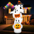 Giant Inflatable Ghost Halloween Yard Decoration with LEDs - Outdoor Spooky Decor