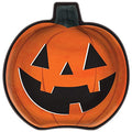 Halloween Pumpkin-Shaped Disposable Paper Plates - 9 Inch, 16 Pack