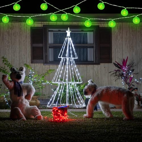 Battery Operated Green LED String Lights - 5 ft, Indoor Outdoor Decoration