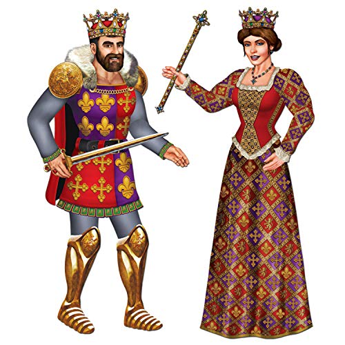 Jointed Royal King & Queen Photo Props - Medieval Wall Decor - Variation: Royal King & Queen