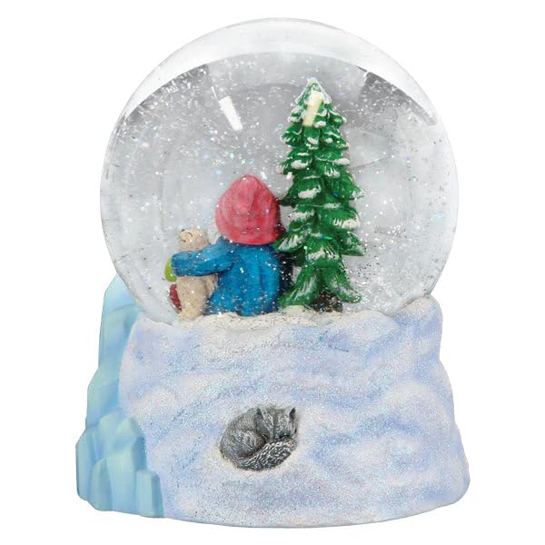 Winter Arctic Gnome Snow Globe - Musical Holiday Figurine with Let It Snow