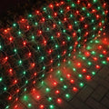 Christmas Net Lights 360 LED Waterproof String Lights - Red & Green, 12ft x 5ft, 8 Modes, Connectable Outdoor Decor