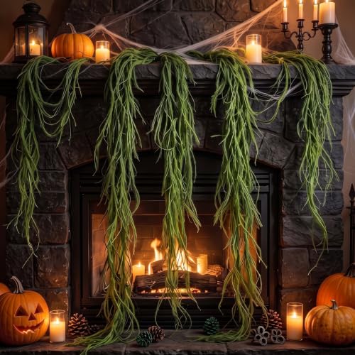 Elegant 55-Inch Artificial Bendable Tree Branches with DIY Moss - 3 Pack