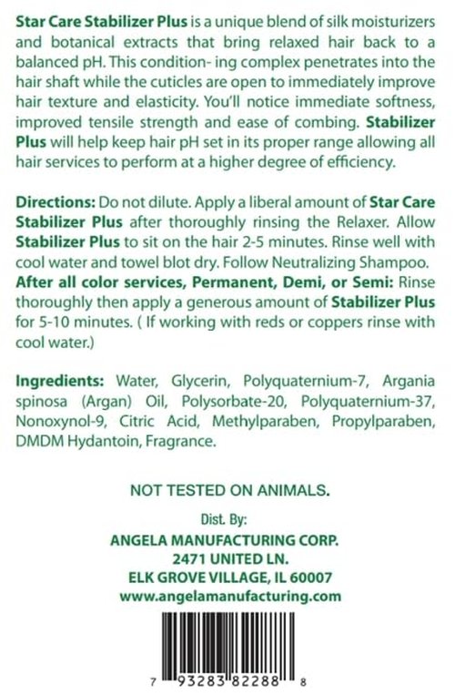 STAR CARE Stabilizer Plus The After-Relaxer Conditioner With Penetrating Foaming Action Approximate pH. 3.5 (16 Fl Oz (Pack of 3))