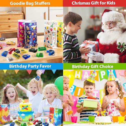 Video Game Party Favors - 24 Retro Keychains for Kids & Teens