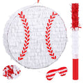 Baseball Piñata Party Supplies with Stick and Blindfold - Sports Theme Decoration