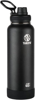 Takeya Actives 24 oz Stainless Steel Water Bottle - Insulated, Leakproof, Keeps Drinks Cold 24 Hrs | Bluestone