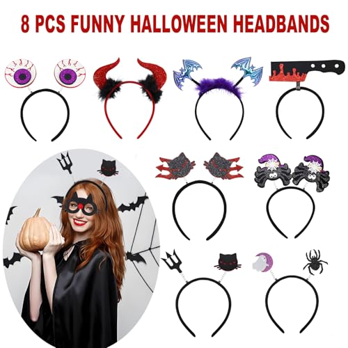Halloween Party Headbands & Glasses Set - 20 Pieces Costume Accessories for Kids & Adults