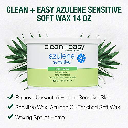 Sensitive Soft Wax for Hair Removal - Azulene, 14 oz - Variation: Sensitive Pack of 1