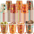 300 Pack Fall Disposable Paper Cups 8 oz Maple Leaves Thanksgiving Party