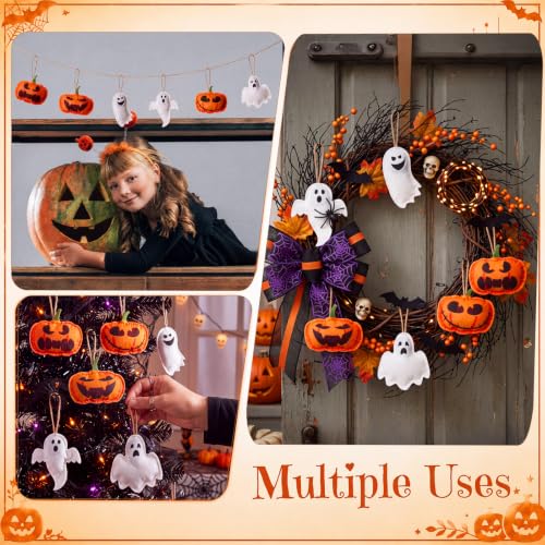 24 Pcs Halloween Felt Tree Ornaments Ghost Pumpkin Hanging Decor - Variation of THIS listing