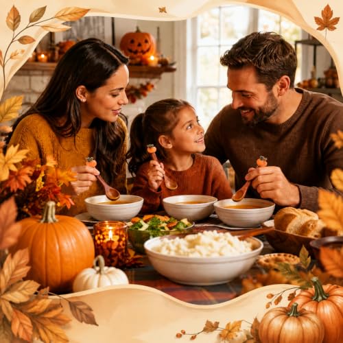8 Pcs Fall Pumpkin Wooden Coffee Spoons - Small Tea Stirring Utensils with Autumn Decor
