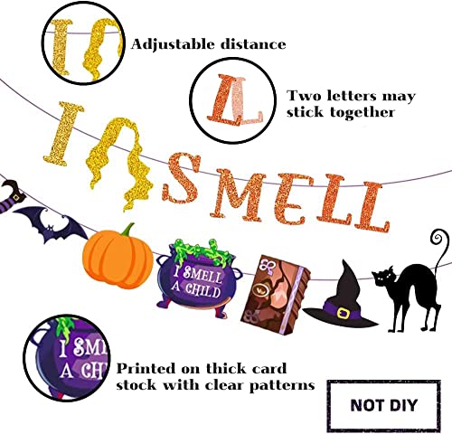Hocus Pocus Party Banner Set - Halloween Witch Decorations for Kids & Adults