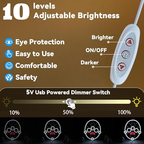 Horror Figure Neon Sign - Dimmable LED Wall Light with USB Power - S-jv Variation