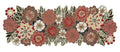 Beaded Table Runner Maroon Combo 36x13 Inch Rustic Fall Holiday Decor - Handmade