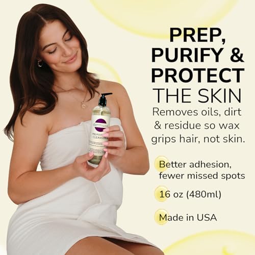 Pre Wax Cleanser with Witch Hazel Chamomile Calendula - 16 oz for Hair Removal