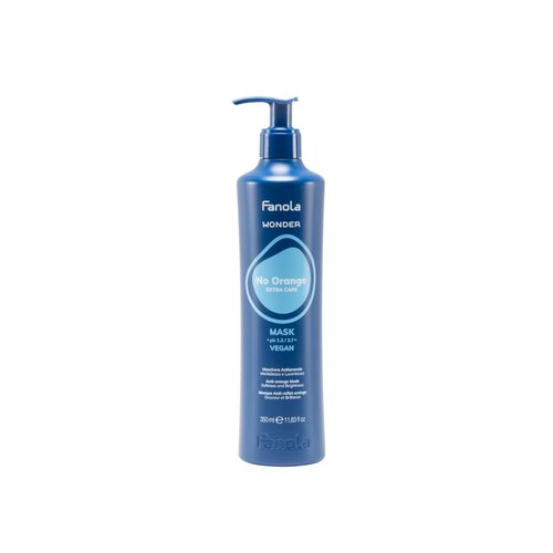 Fanola Wonder No Orange Hair Mask - Blue Toner for Brassy Hair - Deep Conditioning Vegan Formula | 11.83oz