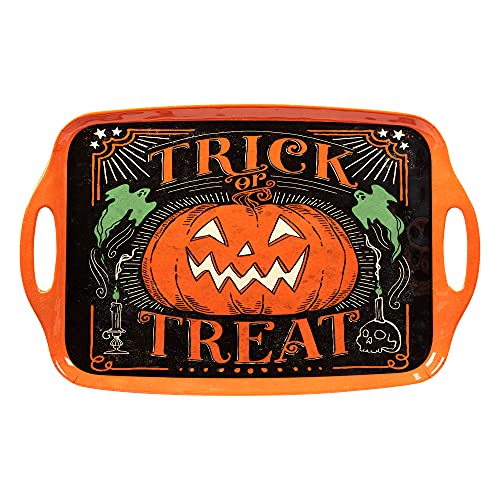 Halloween Spooky Serving Set with Trays and Bowl - Melamine, 3 Pieces