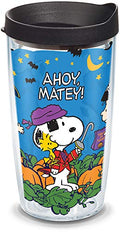 16oz Insulated Tritan Tumbler with Peanuts Pirate Design