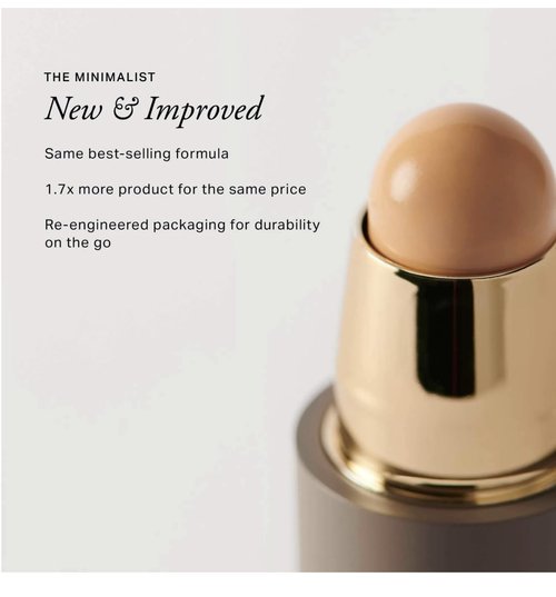 MERIT The Minimalist Foundation Stick - Perfecting Concealer in Camel Shade for Flawless Skin