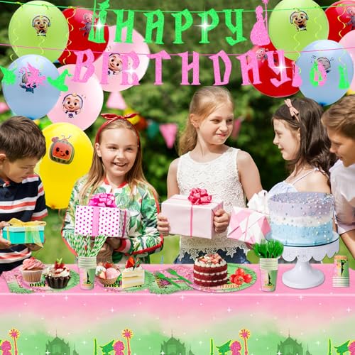 122Pcs Witch Party Supplies Pink and Green Birthday Decorations - Mixed Set