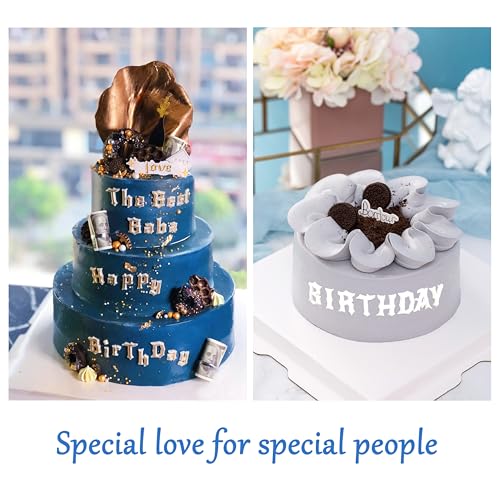 Letters and Number Silicone Molds for Baking & Cake Decoration - Food Grade, Reusable