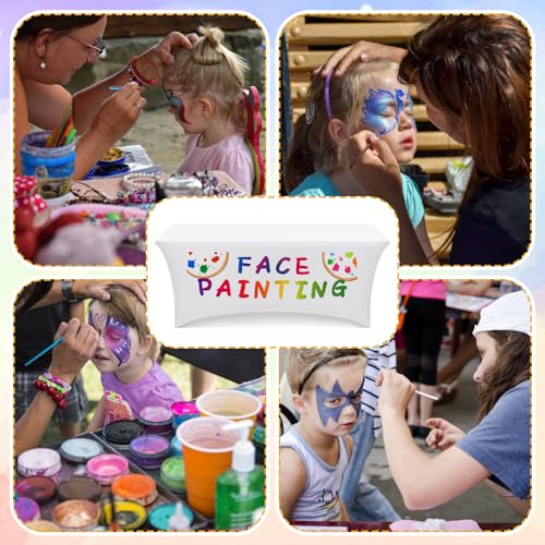 Face Painting Tablecloth - 6 Ft Stretch Spandex Fitted for Events & Parties