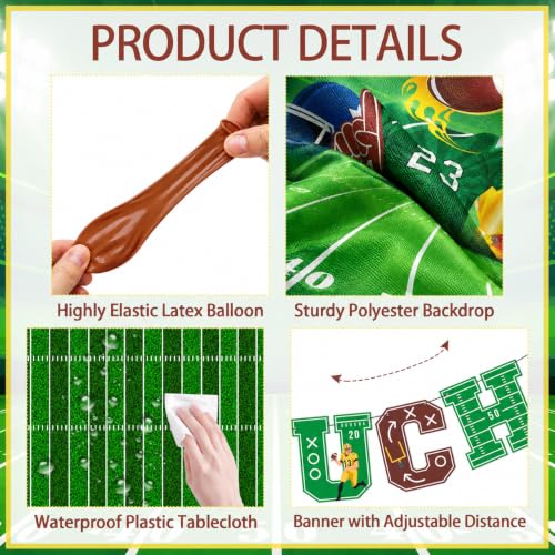Halloween Car Decorations Kit Football Theme Trunk or Treat Party Supplies